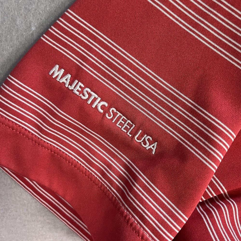 Nike Golf Tour Performance Dri-Fit Men XL Red Striped Athleisure Activewear Golf - Picture 6 of 9